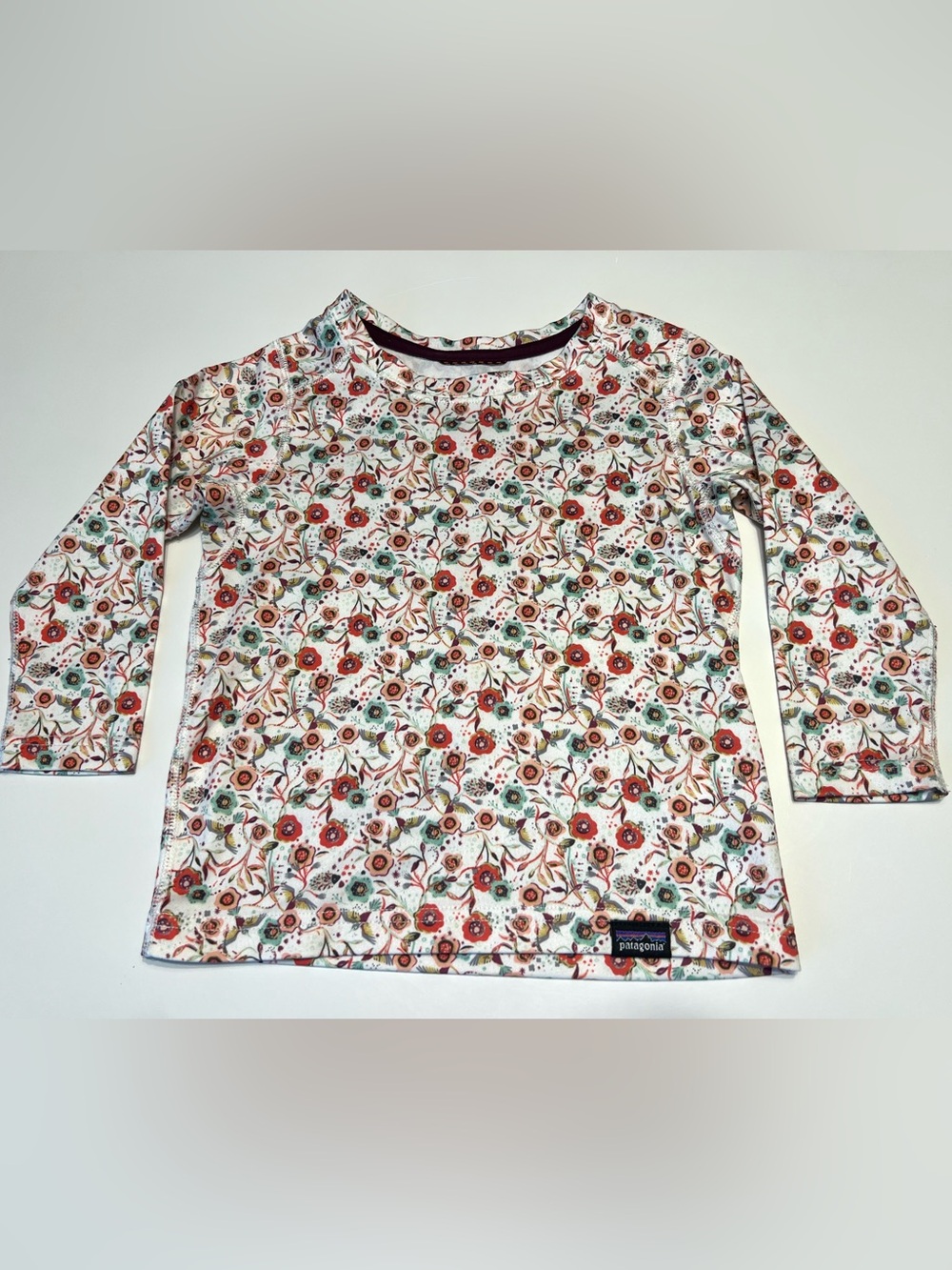 Patagonia Girls' Long-Sleeve Floral Tee / Capilene Baselayer